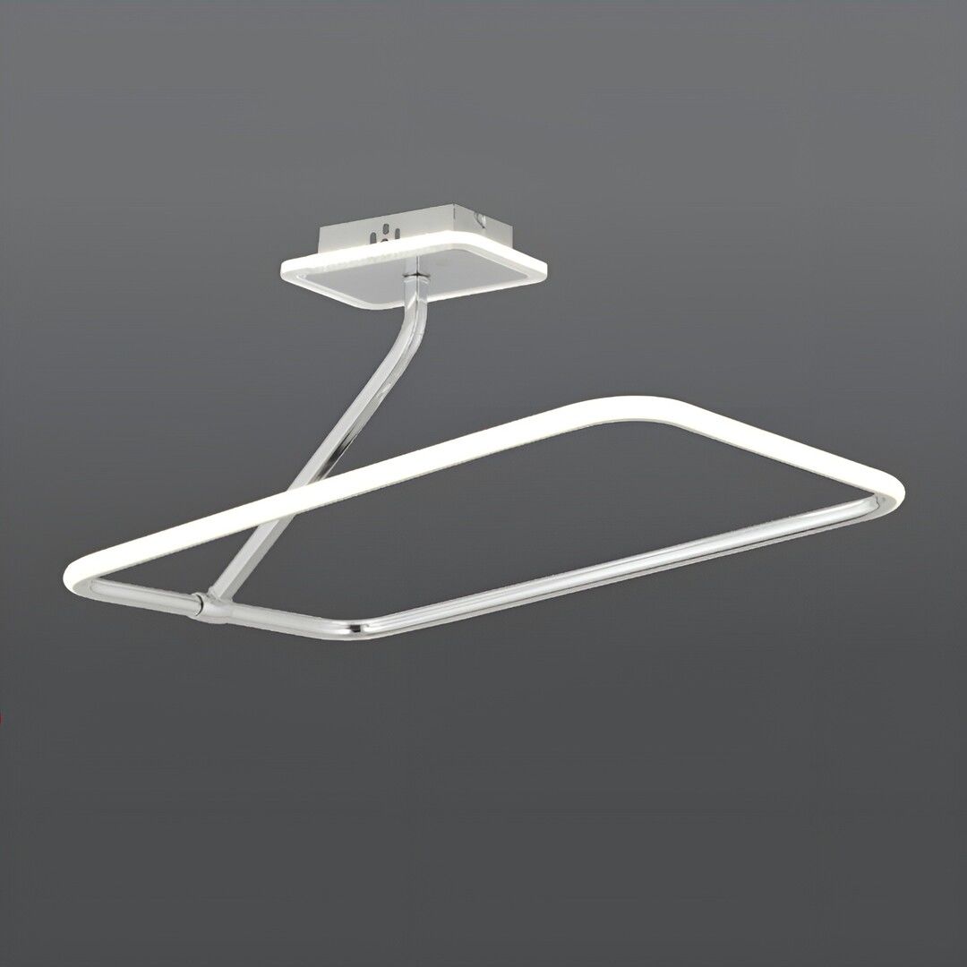 CL-726 72 Watt Krom Modern LED Avize - 3 Işık Renkli (Beyaz + Ilık Beyaz + Gün Işığı)