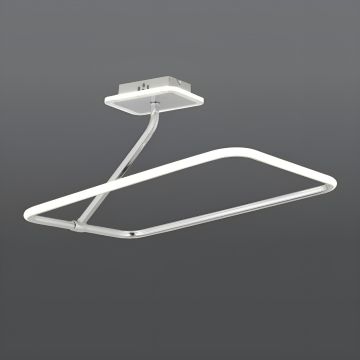 CL-726 72 Watt Krom Modern LED Avize - 3 Işık Renkli (Beyaz + Ilık Beyaz + Gün Işığı)