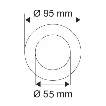 HELIOS HS 1847 Derya 5 Watt Yuvarlak Kristal LED Spot