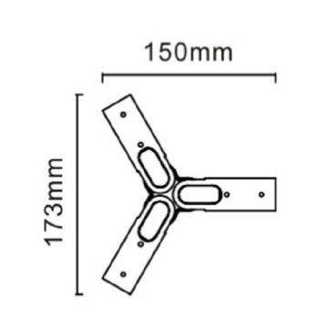 JUPITER JK003 Modüler LED Aydınlatmala Üçlü Bağlantı Aparatı