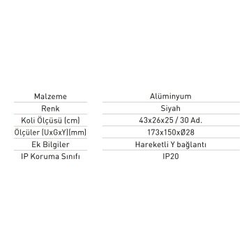 JUPITER JK003 Modüler LED Aydınlatmala Üçlü Bağlantı Aparatı