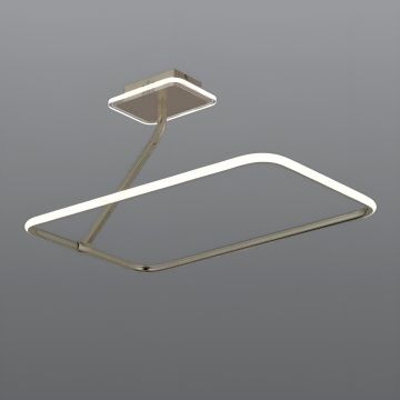 CL-726 72 Watt Platin Modern LED Avize - 3 Işık Renkli (Beyaz + Ilık Beyaz + Gün Işığı)