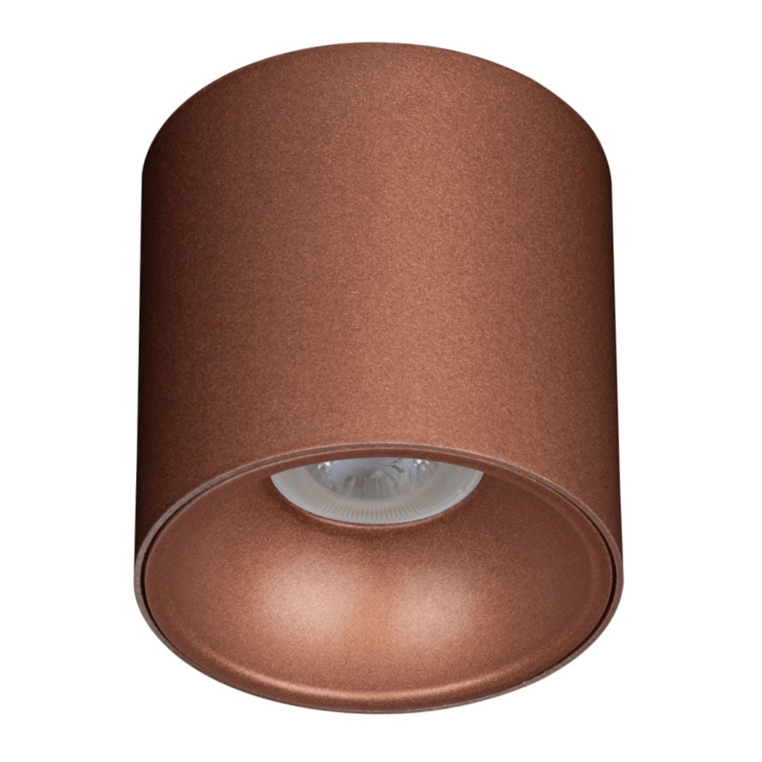 goldX ZE830-1-CP 12 Watt 10x10 cm Bakır Sıva Üstü Silindir LED Spot (SAMSUNG LED & EAGLERISE Driver)