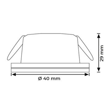 JUPITER LS968 AL 3 Watt Krom Sıva Altı Yuvarlak Mini LED Spot - Metal