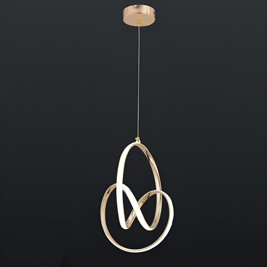 CL-695 64 Watt Gold Modern LED Avize - 3 Işık Renkli (Beyaz + Ilık Beyaz + Gün Işığı)