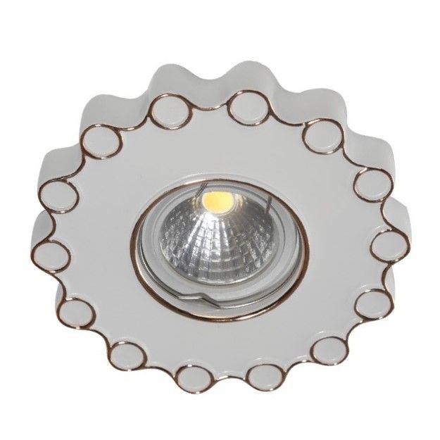 MOLLED MOL3027 Beyaz-Gold Dekoratif Spot Kasası