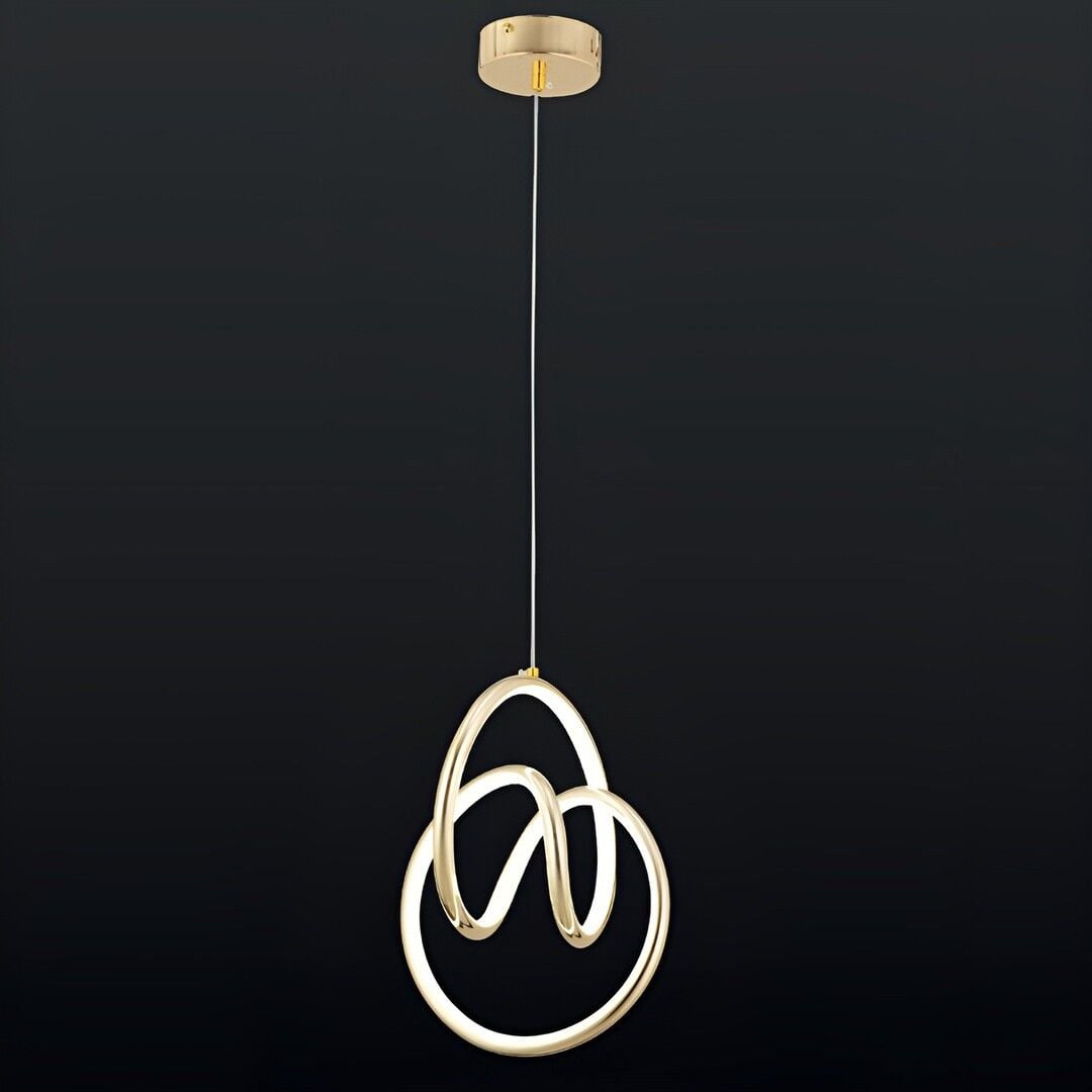 CL-701-1 60 Watt Gold Modern LED Avize - 3 Işık Renkli (Beyaz + Ilık Beyaz + Gün Işığı)