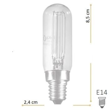 HEKA ERD-51 4 Watt E14 Duylu T45 Rustik Şurup Ampul - Amber