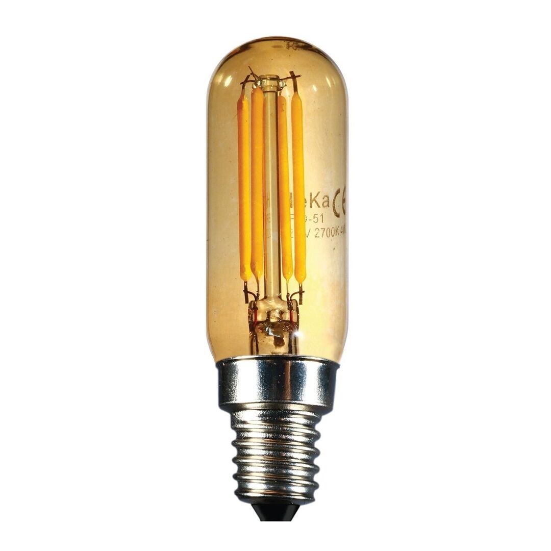 HEKA ERD-51 4 Watt E14 Duylu T45 Rustik Şurup Ampul - Amber