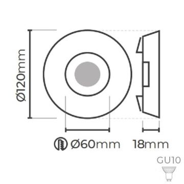 MOLLED MOL3020 Eskitme Dekoratif Spot Kasası