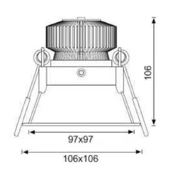 JUPITER LS443 11 Watt Beyaz Sıva Altı Kare LED Spot - Metal - Gün Işığı (3000K)
