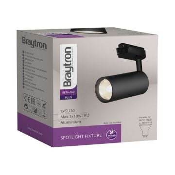 Braytron BH04-10601 Siyah Spot Kasası (GU10 Duylu)