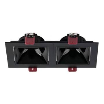 MOLLED MOL4158 Sıva Altı Siyah İkili Spot Kasası (Metal)