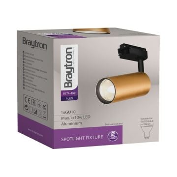 Braytron BH04-10606 Mat Gold Ray Spot Kasası (GU10 Duylu)