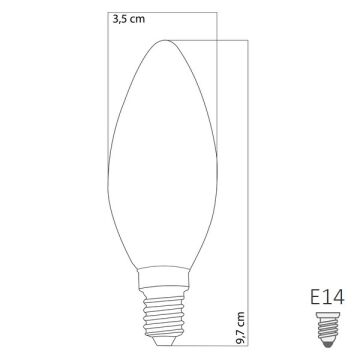 HEKA ERD-237 6 Watt LED Mum Ampul - Gün Işığı (3000K)