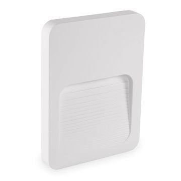 ACK AH07-01400 2 Watt Beyaz Sıva Üstü Dış Mekan LED Merdiven Armatürü - Gün Işığı (3000K) - PC Gövde