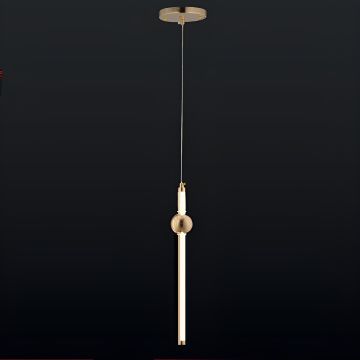 CL-600-1 32 Watt Gold Modern LED Avize - 3 Işık Renkli (Beyaz + Ilık Beyaz + Gün Işığı)