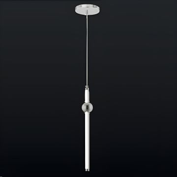 CL-600-1 32 Watt Krom Modern LED Avize - 3 Işık Renkli (Beyaz + Ilık Beyaz + Gün Işığı)