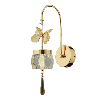 CL-563-Apl 12 Watt Gold Modern LED Aplik - 3 Işık Renkli (Beyaz + Ilık Beyaz + Gün Işığı)