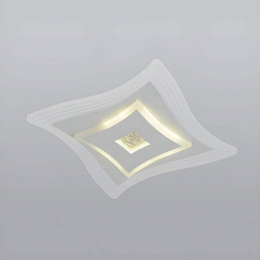 CL-752-25 46 Watt 25x25 cm Dimli Modern LED Avize (3 Işık Renkli - Kumandalı)