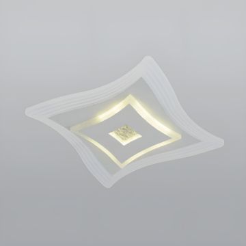 CL-752-25 46 Watt 25x25 cm Dimli Modern LED Avize (3 Işık Renkli - Kumandalı)