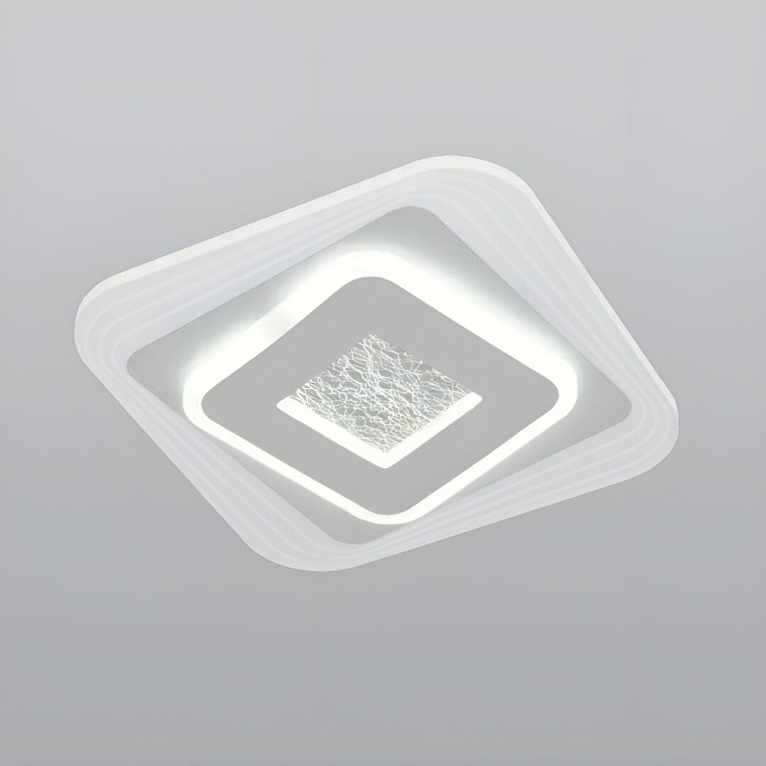 CL-753-25 46 Watt 25x25 cm Dimli Modern LED Avize (3 Işık Renkli - Kumandalı)