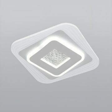 CL-753-25 46 Watt 25x25 cm Dimli Modern LED Avize (3 Işık Renkli - Kumandalı)