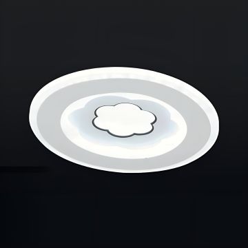 CL-754-25 46 Watt 25x25 cm Dimli Modern LED Avize (3 Işık Renkli - Kumandalı)