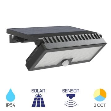 Braytron BG36-00381 10 Watt LED Solar Aplik - 3 Işık Renkli (Beyaz + Ilık Beyaz + Gün Işığı)