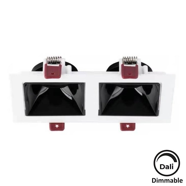 MOLLED MOL4155M Dali Dimli 2x10 Watt Beyaz-Siyah Sıva Altı İkili LED Spot (SAMSUNG/OSRAM/PHILIPS LED & EAGLERISE/PHILIPS/LIFUD Driver)