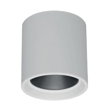 Braytron BH04-30400 10x10 cm Beyaz Sıva Üstü Silindir Spot Kasası (GU10 Duylu)