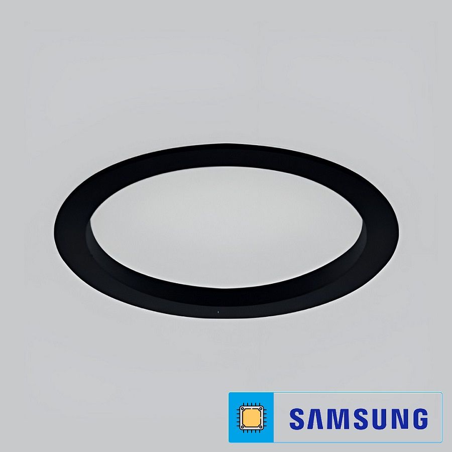 Braytron BP13-02410 24 Watt Siyah Sıva Altı Yuvarlak LED Panel (SAMSUNG LED) - Ilık Beyaz (4000K)