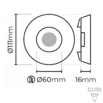 MOLLED MOL3043 Çiçek Desenli Dekoratif Spot Kasası