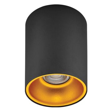 goldX ZE830-BG 12 Watt 10x14 cm Siyah-Kızıl Gold Sıva Üstü Silindir LED Spot (SAMSUNG LED & EAGLERISE Driver)