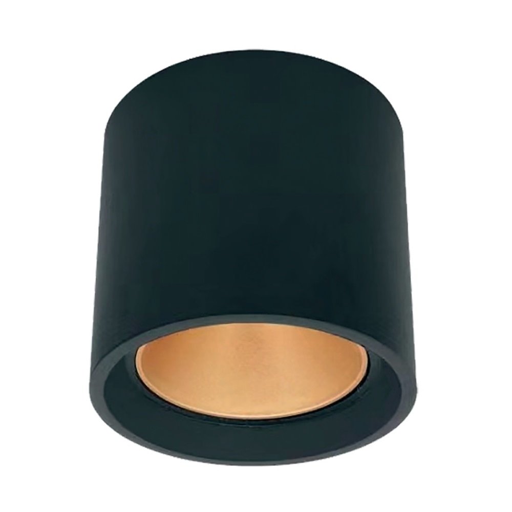 Braytron BH04-30401 10x10 cm Siyah Sıva Üstü Silindir Spot Kasası (GU10 Duylu)