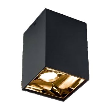 HELIOS HS 1602 10x10x14 cm Siyah-Bakır Sıva Üstü Spot Kasası (Metal)