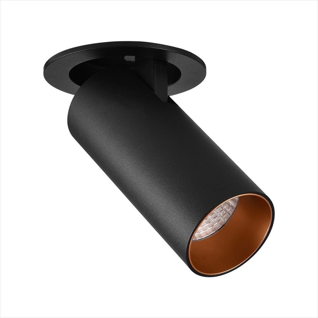 JUPITER LD500 S&A 11 Watt Siyah-Gold Sıva Altı Hareketli LED Spot - Metal - Gün Işığı (3000K)