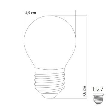 HEKA ERD-239 6 Watt G45 LED Top Ampul - Gün Işığı (3000K)