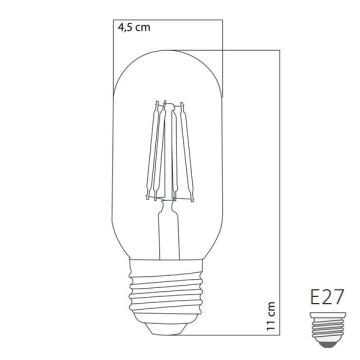 HEKA ERD-45 6 Watt T45 Rustik Şurup Ampul - Amber