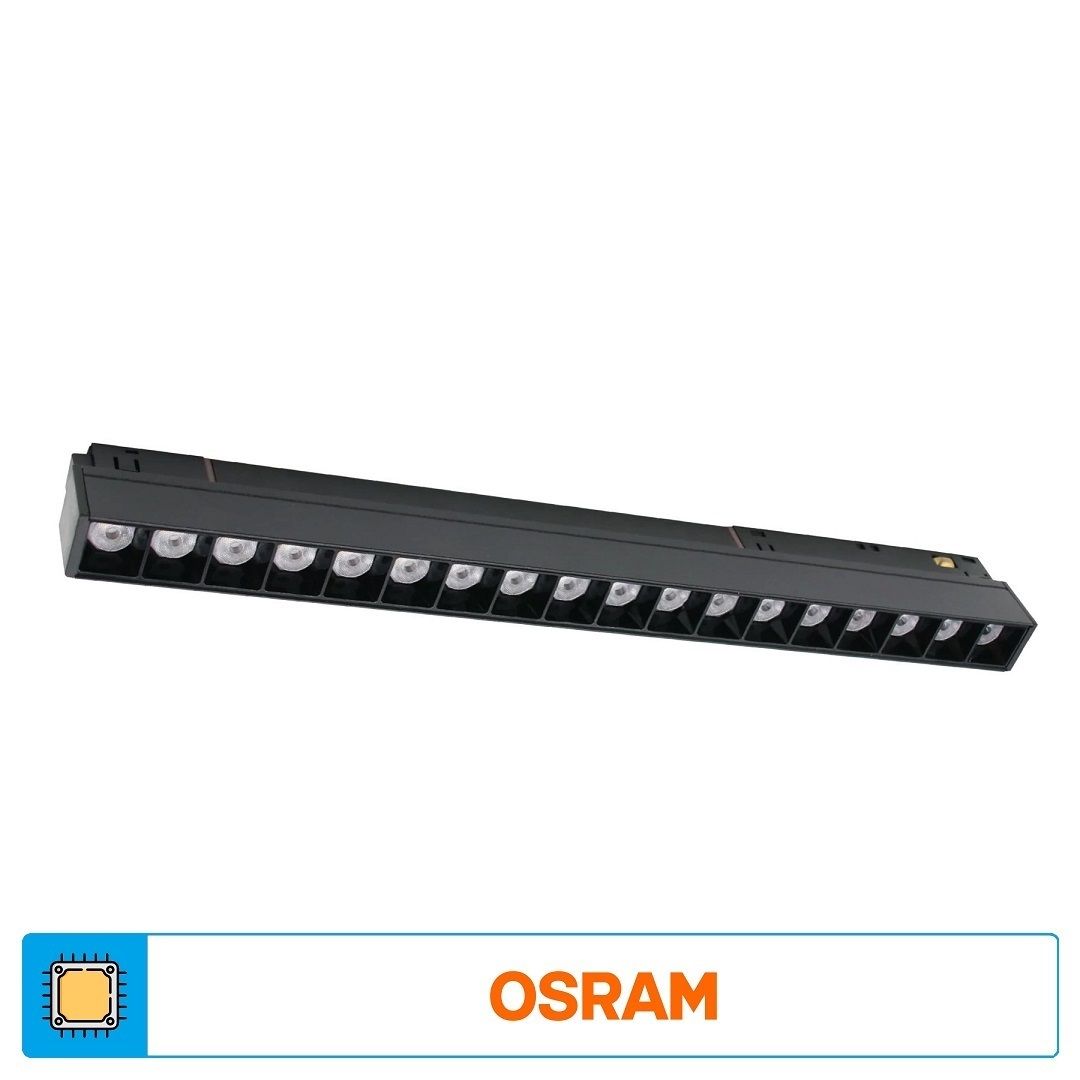 ACK AD40-02301 18 Watt 33 cm Lensli OSRAM LED Magnet Armatür - Gün Işığı (3000K)