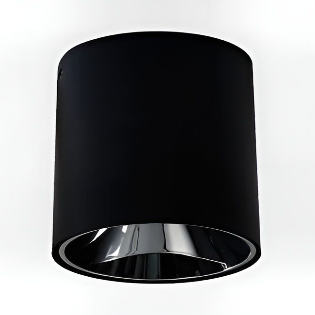 HELIOS HS 1640 10x10x14 cm Siyah-Krom Sıva Üstü Silindir Spot Kasası (Metal)