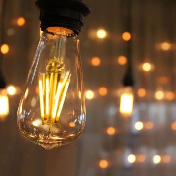 HEKA ERD-53 8 Watt ST64 Rustik Armut Ampul - Amber