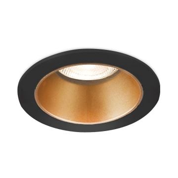 Braytron BH03-05116 Siyah-Gold Sıva Altı Yuvarlak Spot Kasası