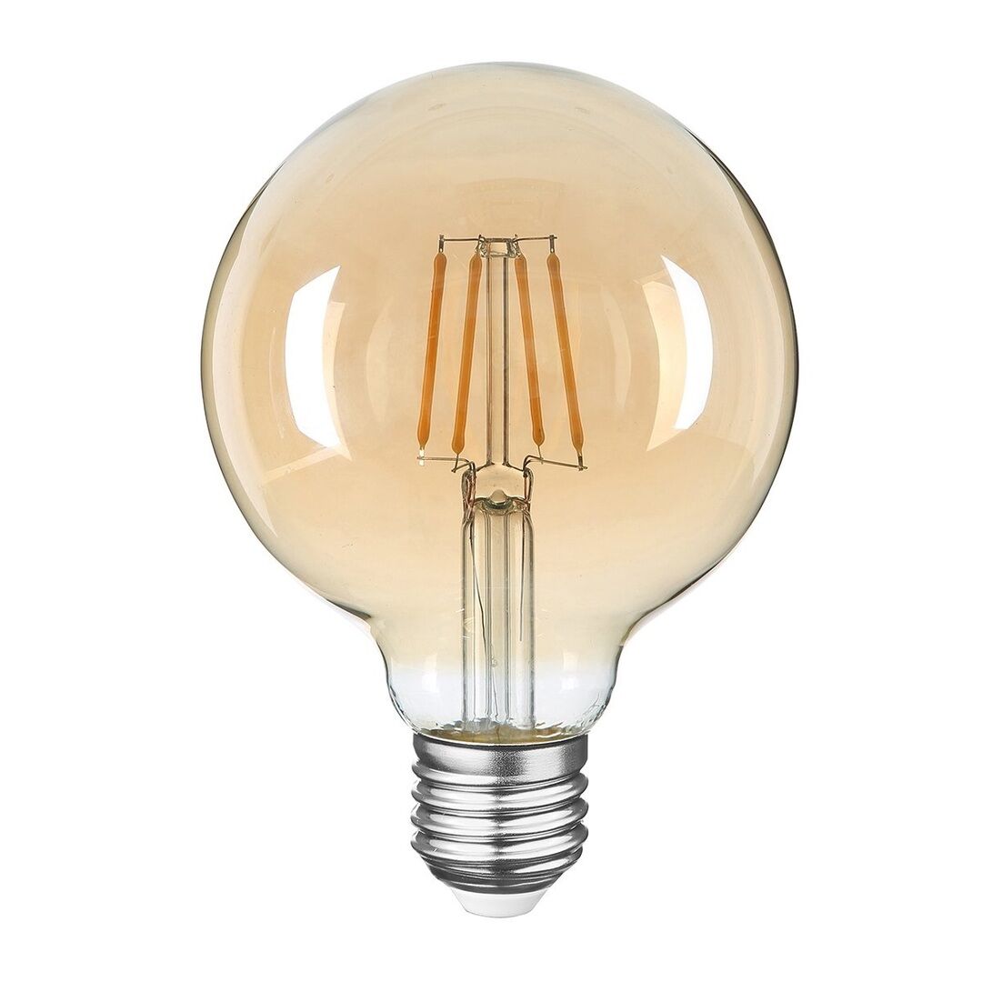 HEKA ERD-82 6 Watt G95 Rustik Top Ampul - Amber