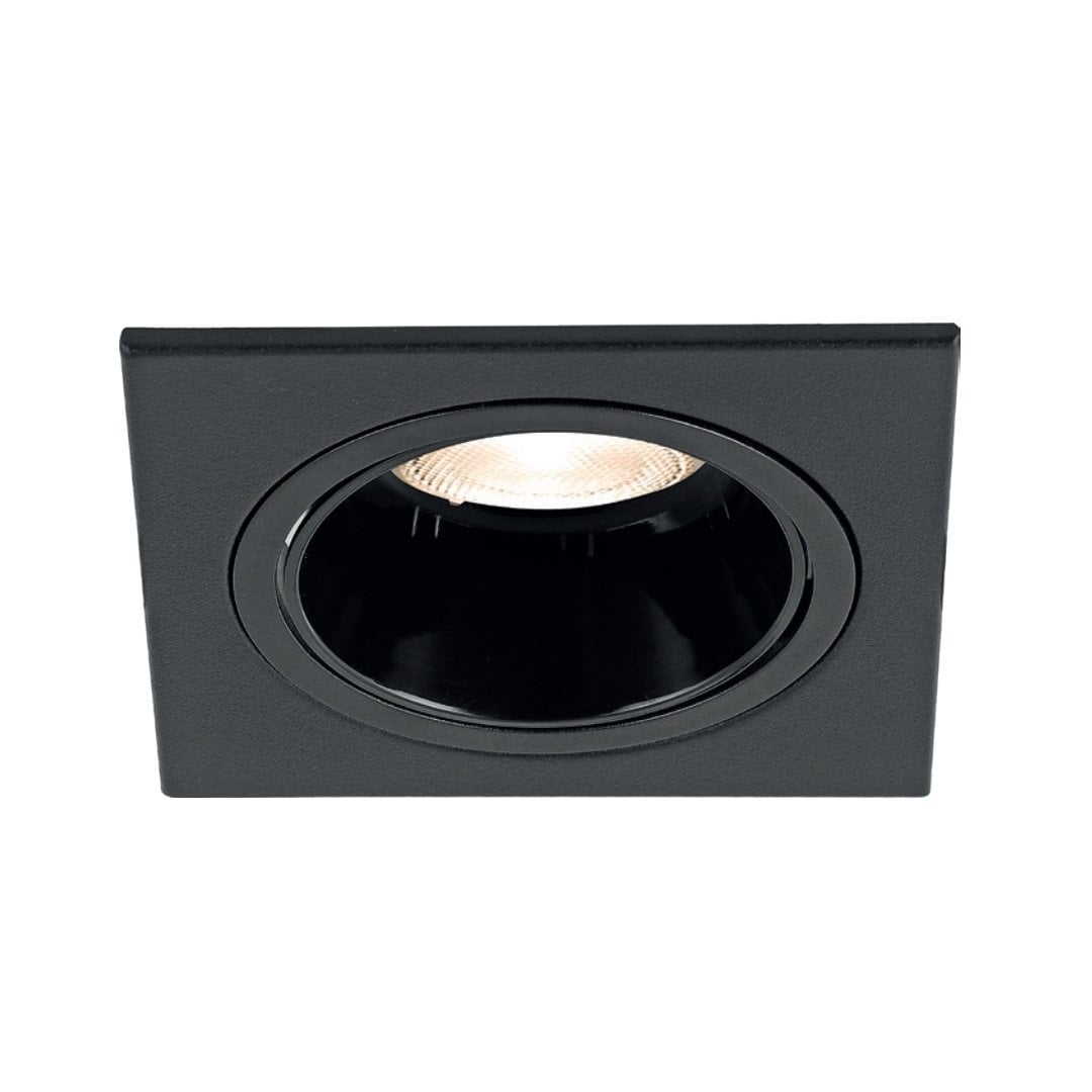 Braytron BH03-05211 Siyah Sıva Altı Kare Spot Kasası - Metal