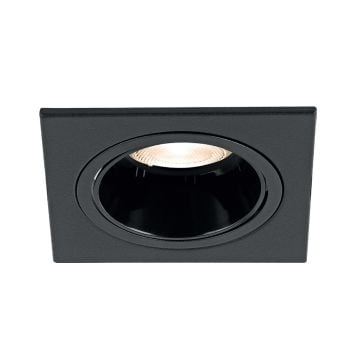 Braytron BH03-05211 Siyah Sıva Altı Kare Spot Kasası - Metal