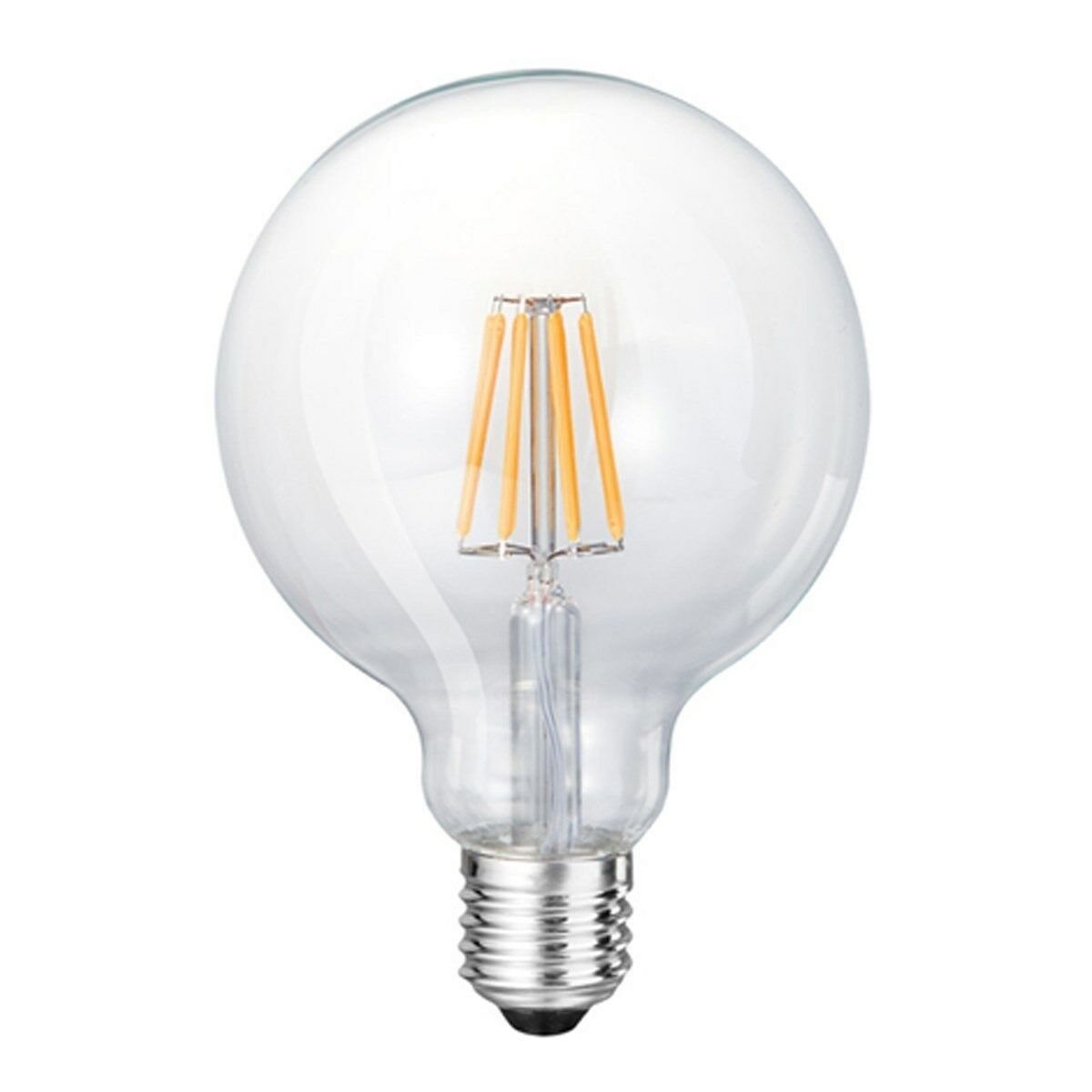 HEKA ERD-88 6 Watt Şeffaf Camlı G95 Rustik Top Ampul - Gün Işığı (3000K)