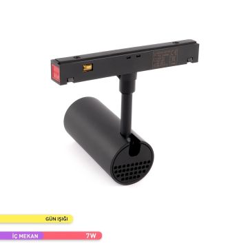 ACK AD40-05101 7 Watt OSRAM LED Magnet Ray Spot - Gün Işığı (3000K)