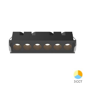 Braytron BD63-00281 9 Watt Siyah Kasa Sıva Altı LED Spot - 3 Işık Renkli (Beyaz + Ilık Beyaz + Gün Işığı)