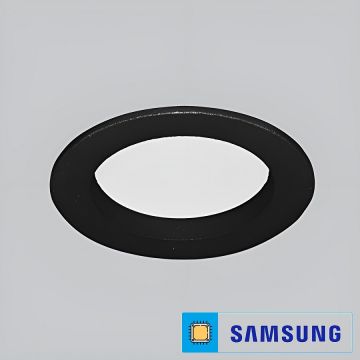 Braytron BP13-01200 12 Watt Siyah Kasa Sıva Altı Yuvarlak LED Panel (SAMSUNG LED) - Gün Işığı (3000K)